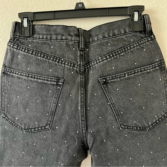 NWT Generation Love x Revolve Freya Crystal Bermuda Denim ShortsRaw Hem SZ XS